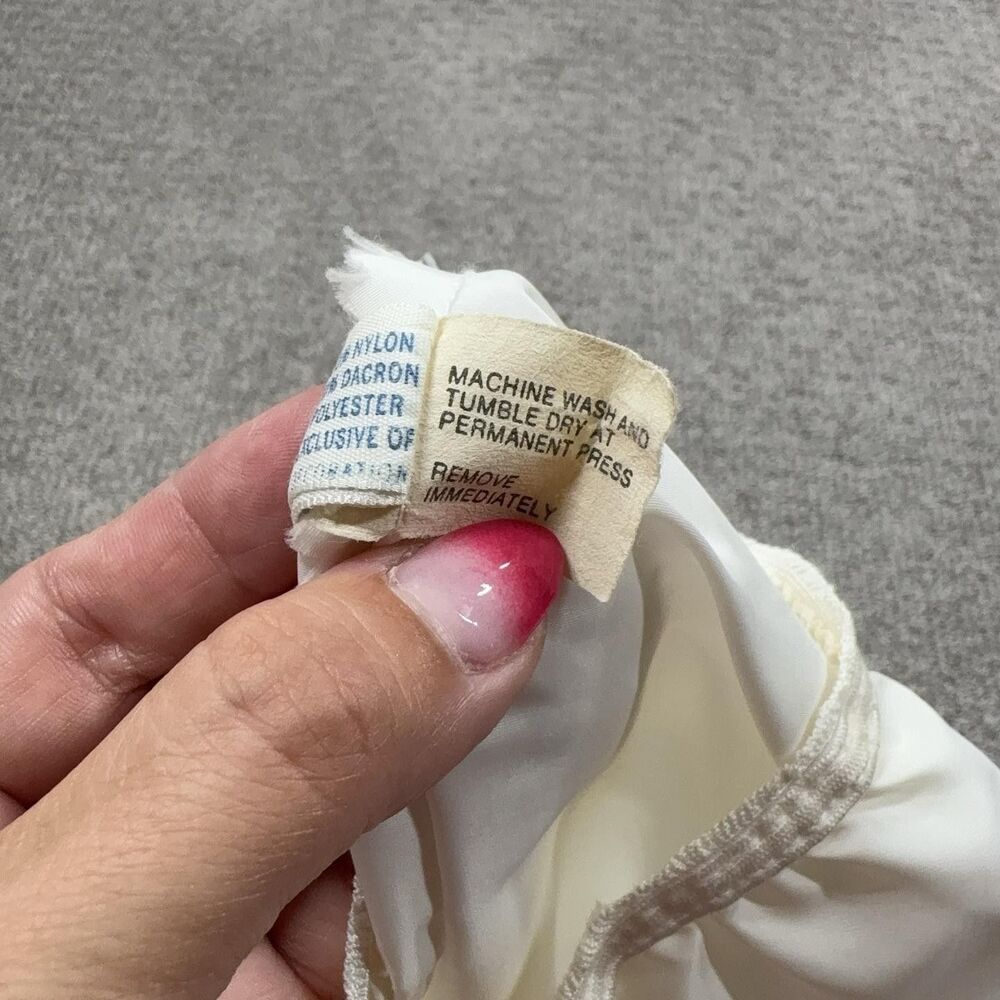 Vintage The Snip It Slip Half Slip Womens Medium White Nylon Ruffle Hem Lingerie - Picture 6 of 7